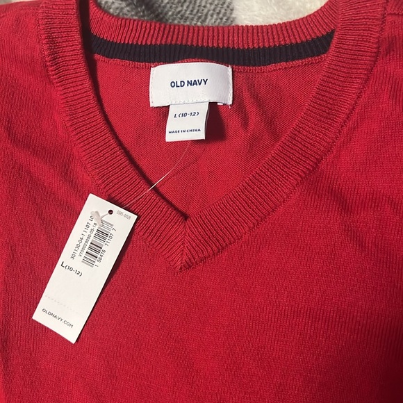 Old Navy NWT Red Sweater size L 10/12 - Picture 2 of 11